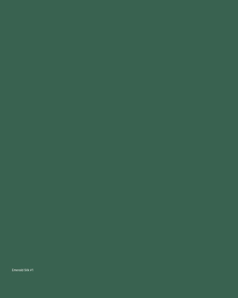 Emerald Silk Evening Gown